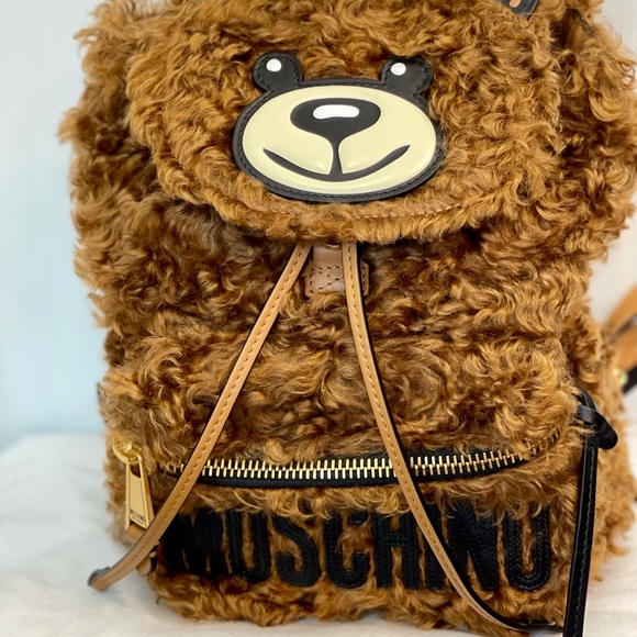 Authentic Moschino Teddy Mohair Backpack main image 5